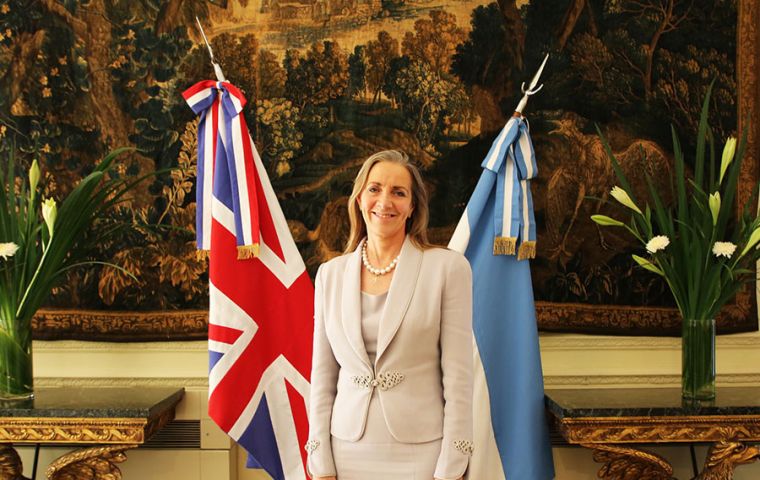 Baroness Fairhead at the British Embassy in Buenos Aires 