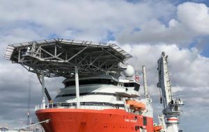 Seabed Constructor,the finest deep-ocean, search-and-survey ship in the world (Pic by Julian Trincali and Pierre le Gal)