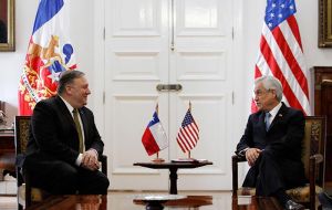 “It's a historic opportunity when you have all but a handful of countries that are truly market-driven, and democratic” Pompeo said after meeting president Piñera