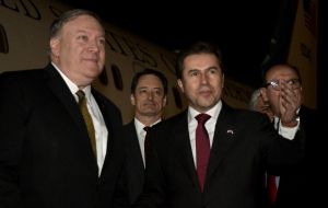 Pompeo arrived in  Paraguay, the first visit by a US secretary of state to the country since 1965, a gesture experts say underscores US commitment to the region