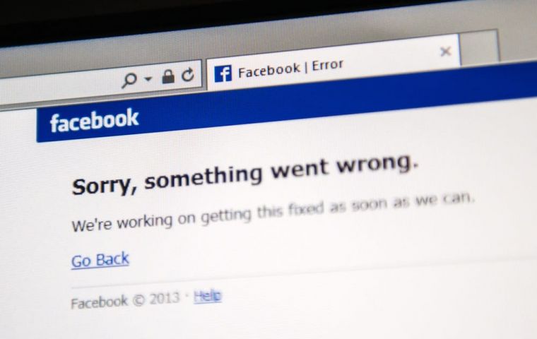 Down Detector indicated that there were more than 12,000 incidents of people reporting issues with Facebook at its peak