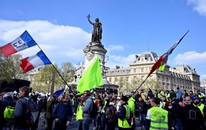 The Yellow Vest demonstrations that started in late November against fuel prices, the high cost of living and tax reforms.