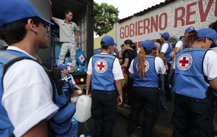 Bongioanni said this delivery of surgical equipment would be used to treat 10,000 people in an initial phase of a project expected to benefit 650,000 Venezuelans