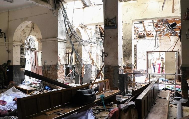 ​​​​​​​The attacks weretargeted at high-end hotels in Colombo and churches where worshippers were attending Easter services