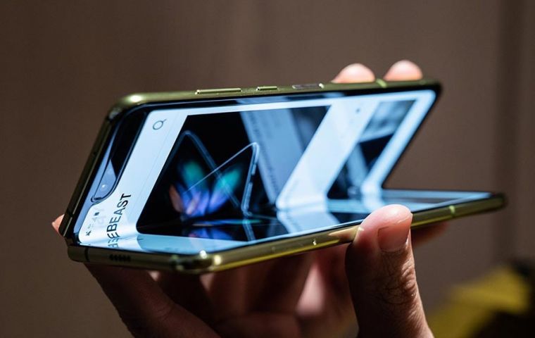 In April, several early reviewers found the display on the Galaxy Fold broke after just a few days. Samsung has not said when the £1,800 device will go on sale.