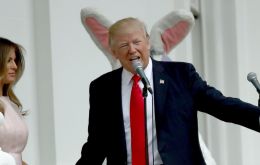 Asked by reporters at a White House Easter egg event for children whether the prospect of impeachment worries him, Trump replied: “Not even a little bit.” (Pic AFP)