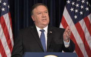 The White House intends to deprive Iran of its lifeline of US$50 billion in annual oil revenues, Pompeo said, as it pressures Tehran to curtail its nuclear program