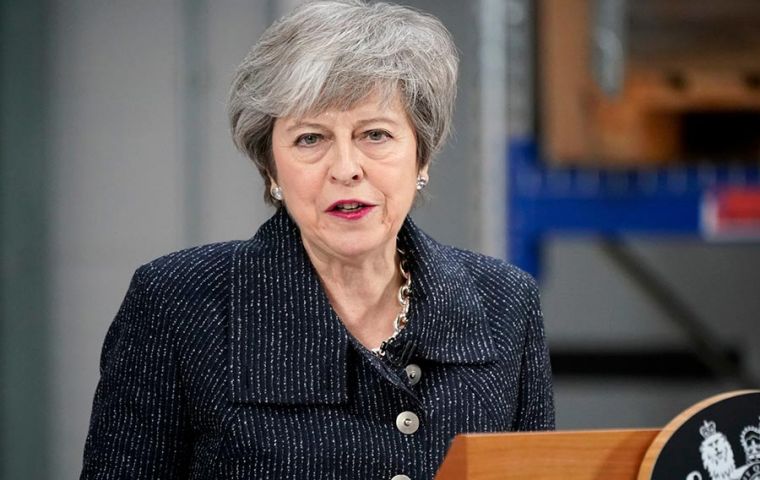 Last month, Mrs. May pledged to stand down if and when Parliament ratified her Brexit withdrawal agreement with the EU