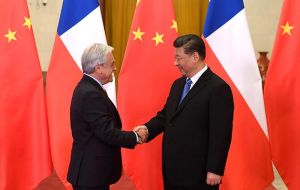 Xi said Chile became the first Latin American country to have signed a bilateral free trade agreement with China and to have upgraded the agreement