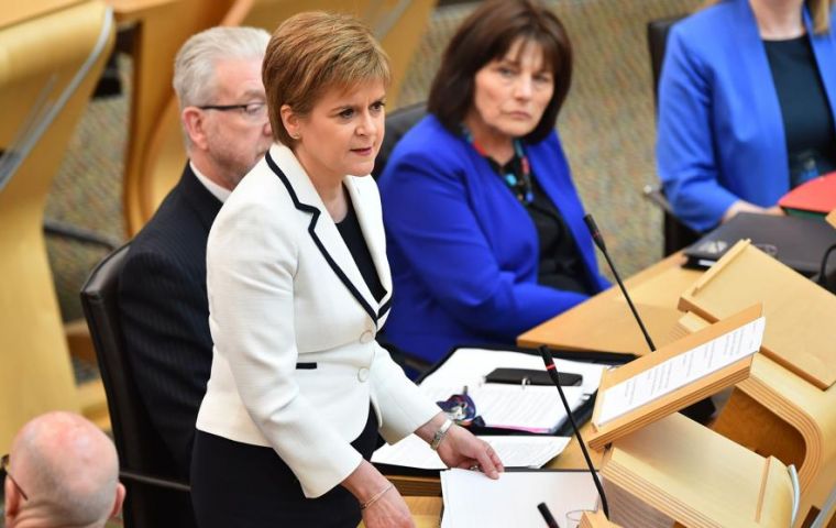 Nicola Sturgeon told Holyrood that she would introduce legislation soon to set the rules for another vote