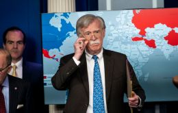 Bolton reiterated his charge that the Castro government is propping up Venezuelan President Nicolas Maduro with thousands of security forces.
