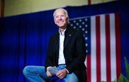 Biden, a 76-year-old lifelong politician, becomes an instant front-runner alongside Vermont Sen. Bernie Sanders, who is leading many polls