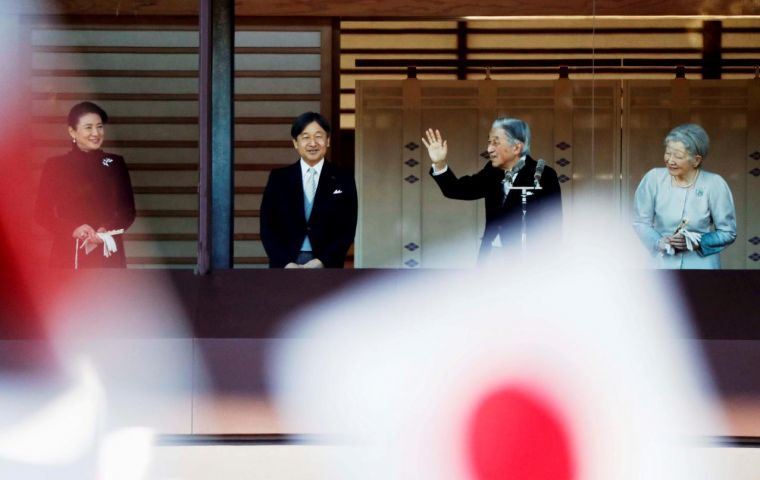 Japan is preparing for the abdication of Emperor Akihito on Tuesday the day before Akihito's eldest son, 59-year-old Crown Prince Naruhito, takes the throne