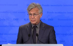 “Central Bank introduced important measures and we support them: they are  calibrated to the challenges facing Argentina,” IMF spokesman Gerry Rice said 