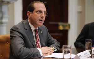 “The suffering we are seeing today is completely avoidable,” US Health and Human Services Secretary Alex Azar said on Monday.
