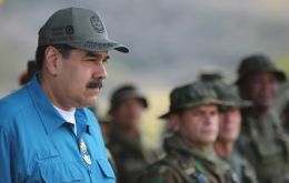 Maduro was not seen publicly on Tuesday, although he tweeted that senior military officials had assured him of “total loyalty.”