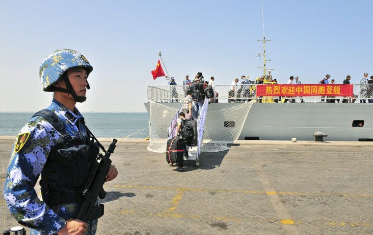 Beijing currently has just one overseas military base, in Djibouti, but is believed to be planning others, possibly Pakistan, as it seeks to become a global superpower