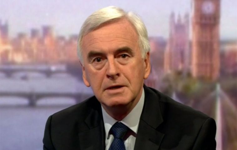 John McDonnell said she had “blown the confidentiality” of the talks and “jeopardized the negotiations”