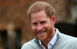 Prince Harry said Meghan and the baby were doing “incredibly well”, adding that they were still thinking about names for the infant.