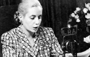 Evita the broadcaster and actress 