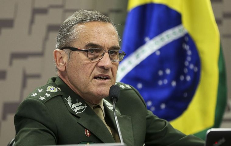 Retired General Villas Bôas is now an adviser to General Augusto Heleno in the Brazilian Army Institutional Security Office