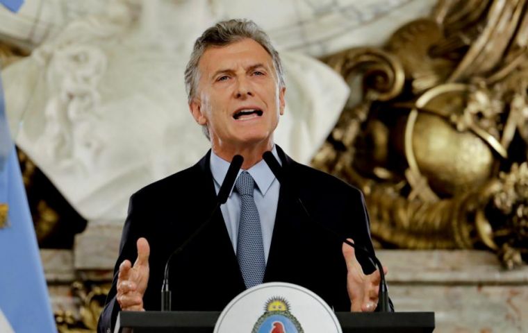 President Mauricio Macri has called for a 10 points great national agreement to secure the country’s stability