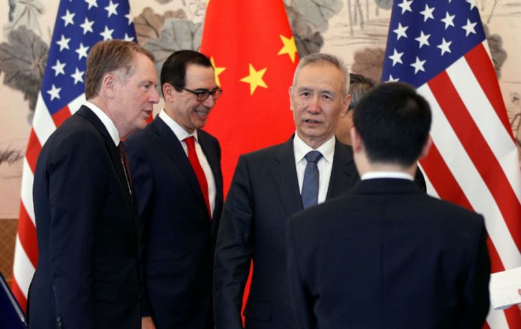 Vice-premier Liu, Trade Representative Robert Lighthizer and Treasury Secretary  Mnuchin talked for 90 minutes on Thursday and are expected to resume on Friday