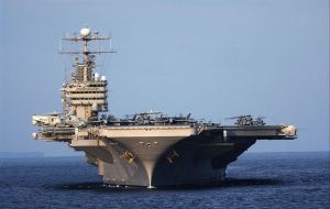 United States has already announced the deployment of an aircraft carrier strike group and nuclear-capable bombers to the region