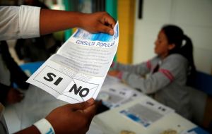 The remaining 44.6% of voters in the former British colony in Central America opposed the motion to ask the court.