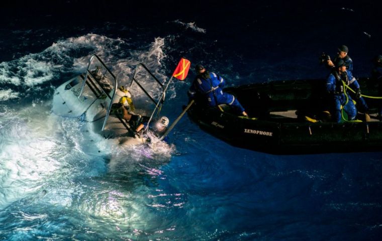 Victor Vescovo, a retired naval officer, made the unsettling discovery as he descended nearly 10,928m to a point in the Pacific Ocean's Mariana Trench