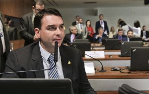 Brazilian news outlets have reported that Rio prosecutors believe Flavio Bolsonaro, now a federal senator, bought and sold real estate to launder millions of dollars
