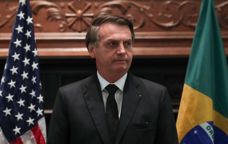 Bolsonaro made the comments while on a visit to Dallas, Texas, to receive a person of the year award from the Brazilian-American Chamber of Commerce.