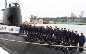 All 44 crew-members were killed in November 2017, when the ARA San Juan submarine was lost at sea after tragically imploding