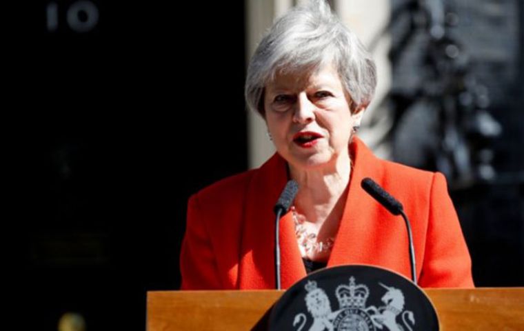 May’s resignation comes after a 10-point “new Brexit deal”, announced in a speech on Tuesday
