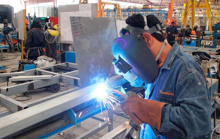 Less than 30% of the medium-sized industrial companies were profitable by April, according to the CAME survey.
