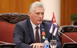 President Miguel Diaz-Canel, accused the Trump administration of engaging in an “asphyxiating financial persecution”