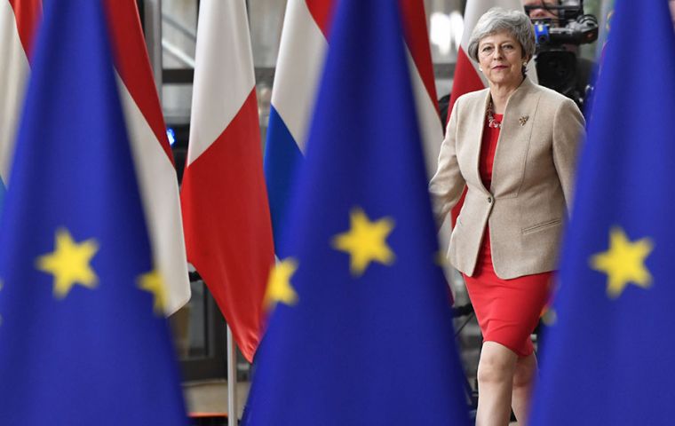 May said that despite her announcement last Friday that she will quit, and Britain's impending exit from the bloc, she will play a “constructive role”