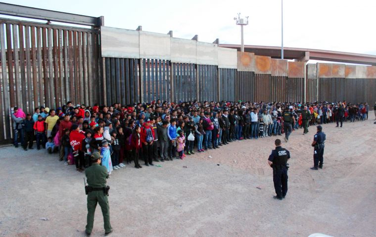 Trump's latest statement came a day after US border patrols in El Paso, detained a group of more than 1,000 migrants, the largest single group ever encountered