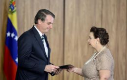  Ambassador Maria Teresa Belandria said on Friday that the Brazilian government withdrew its invitation to present her credentials at the presidential palace