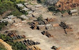 According to the Brazilian space research institute INPE, the Deter alerting system registered deforestation of 739 sq km in May