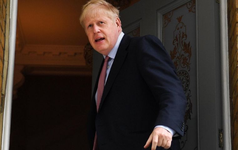 “We are facing an existential crisis and will not be forgiven if we do not deliver,” Johnson told a private meeting of Tory members of Parliament
