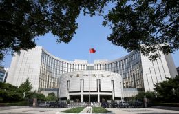 The People's Bank of China (PBOC) lent 500 billion yuan (US$ 80 billion) to financial institutions via its medium-term lending facility (MLF)
