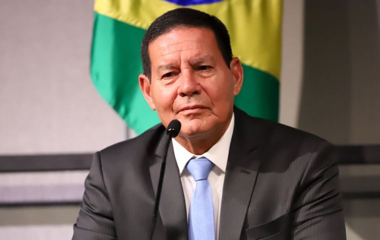 Vice-president Mourao, who met with Huawei CEO Ren Zhengfei on a trip to China, said Brazil has no plans to bar Huawei when it launches its 5G network 