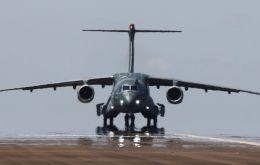 The Brazilian military’s brand new multi-functional twin-engine cargo plane, Embraer KC-390, will be tested US military's range: Yuma Proving Ground 