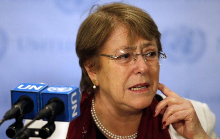Bachelet will meet with Maduro, Guaidó, and with victims of human rights abuses and representatives of civil society.