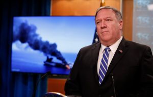 Secretary of State Mike Pompeo warned Washington would defend its regional interests after US Central Command blamed Iranian forces for the attacks