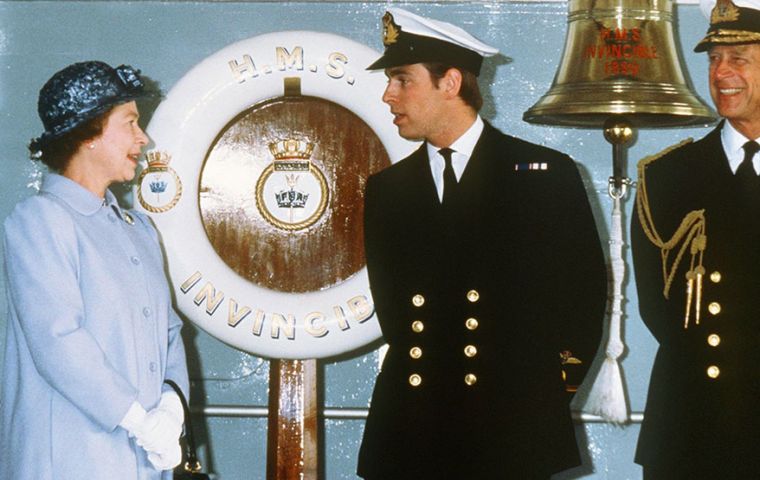  Prince Andrew who started his Royal Navy career in 1979, was a sub lieutenant when the conflict broke out and sailed to the war zone aboard the HMS Invincible. 