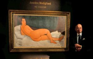 Sotheby's handled 2018's most expensive painting, Amedeo Modigliani's Nu couché, which sold for US$ 157.2m