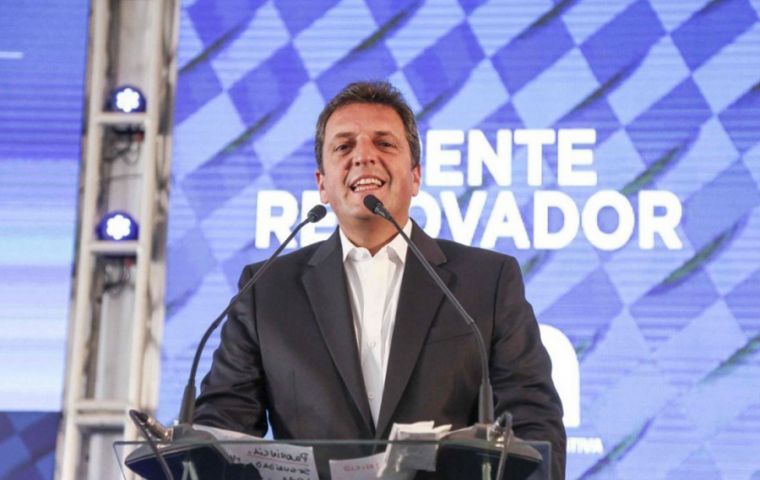Massa, a centrist politician who had himself eyed a presidential run, struck an alliance last week with Alberto Fernandez and Cristina Fernandez de Kirchner