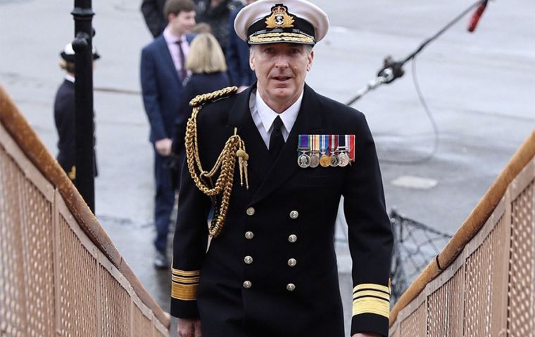 During his command, Adm Radakin will oversee HMS Queen Elizabeth deploying for the first time and the next of UK's carriers HMS Prince of Wales, enter service (Pic RN)